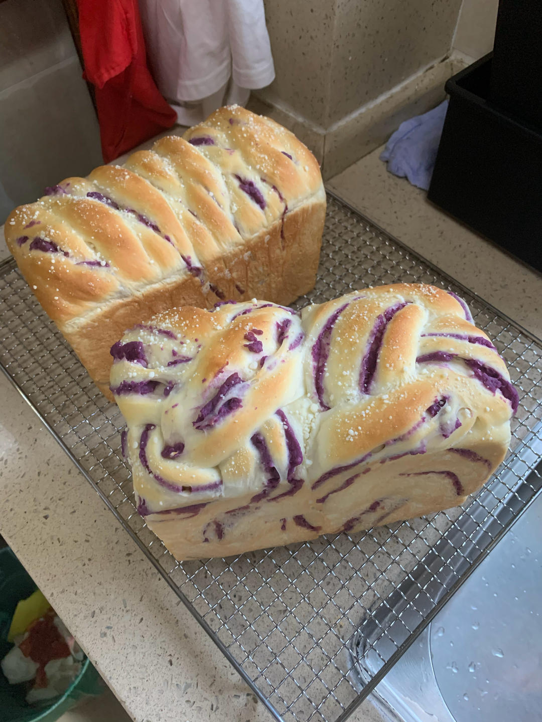 香芋牛奶手撕方包