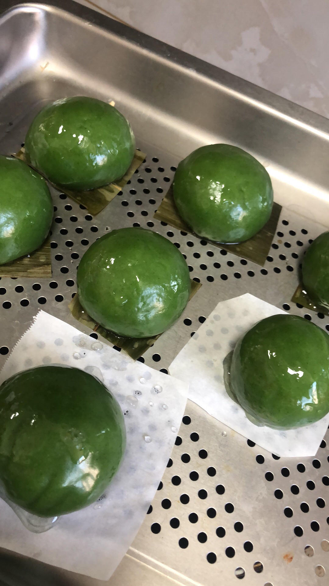 肉松蛋黄青团子