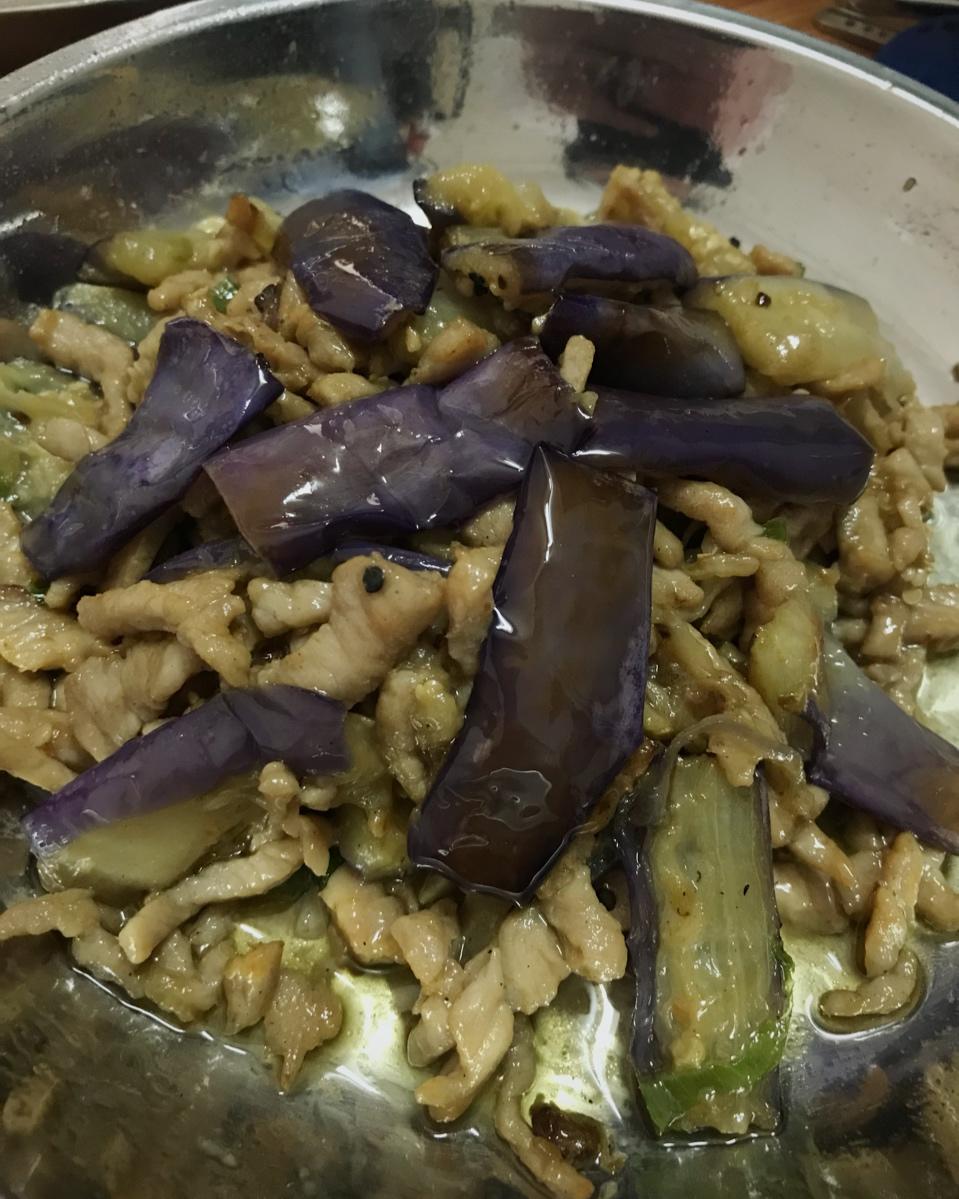 红烧肉沫茄子