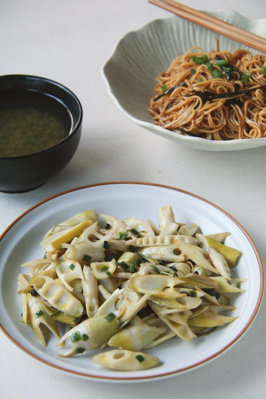 椒麻葱油小竹笋