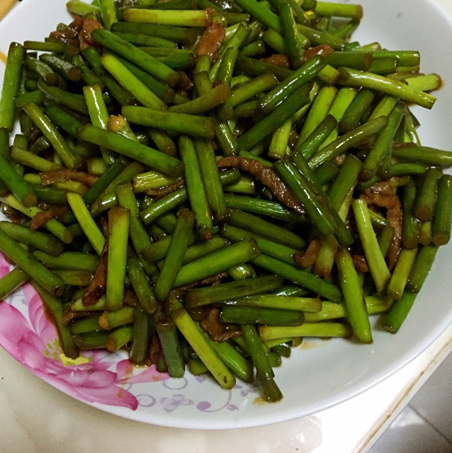 蒜苔炒肉