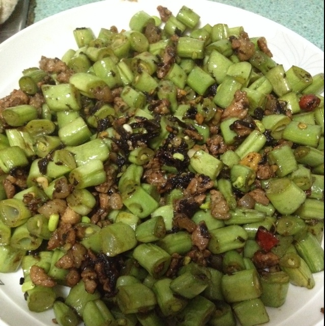 橄榄菜肉末四季豆