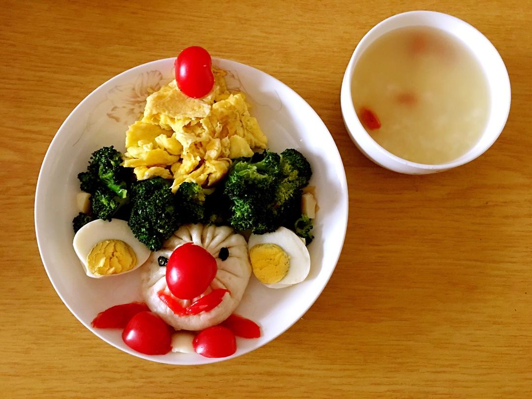 小丑趣味早餐