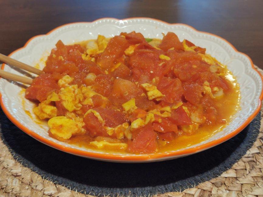 鸡蛋炒西红柿i
