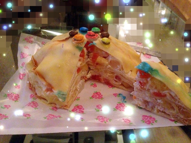 彩虹千层蛋糕 彩虹可丽饼(Mille Crepe Cake)
