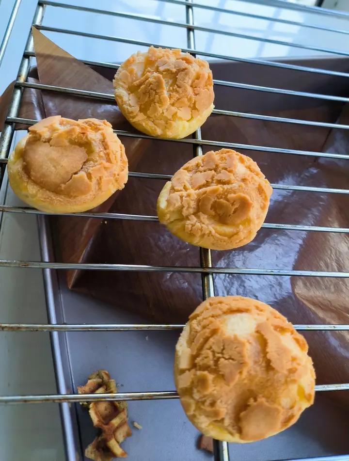 酥皮泡芙（8个小的，普通面粉，植物油）