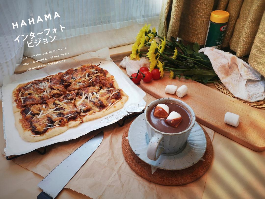 薄脆款北京烤鸭披萨的做法