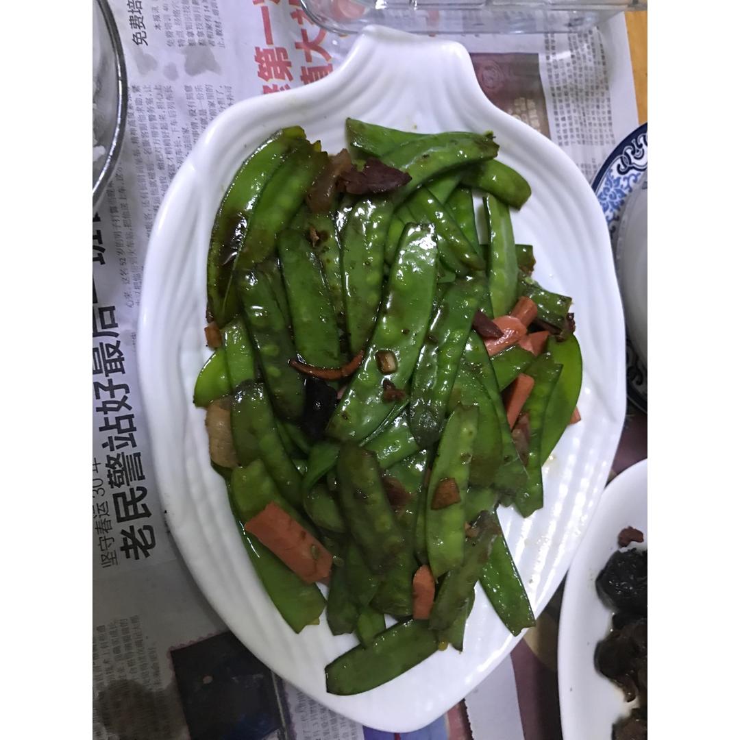 荷兰豆炒火腿