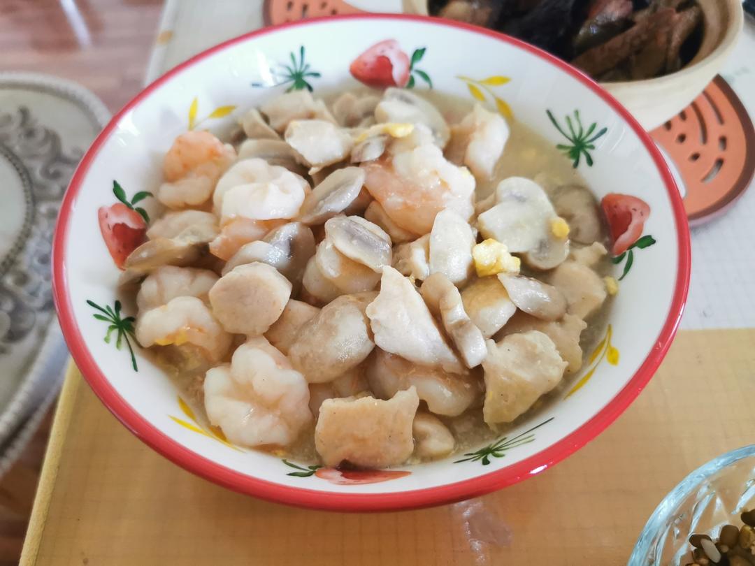 家常菜：鲜掉眉毛的炒三鲜（嫩滑肉片的浆制方法）