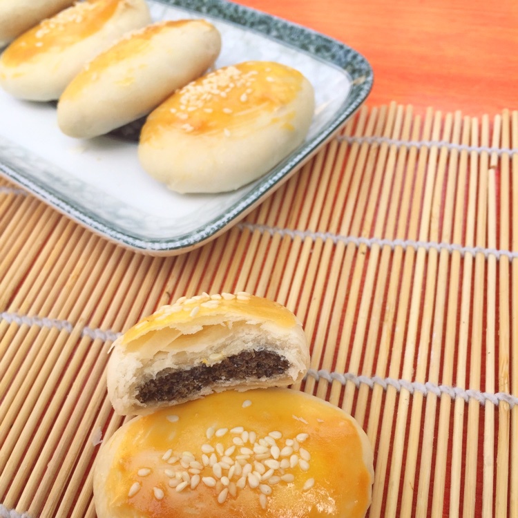 芝麻椒盐牛舌饼（北京小吃）