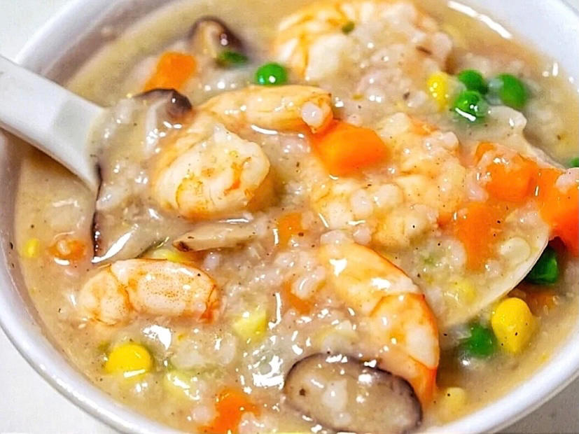 海味———香菇鲜虾粥
