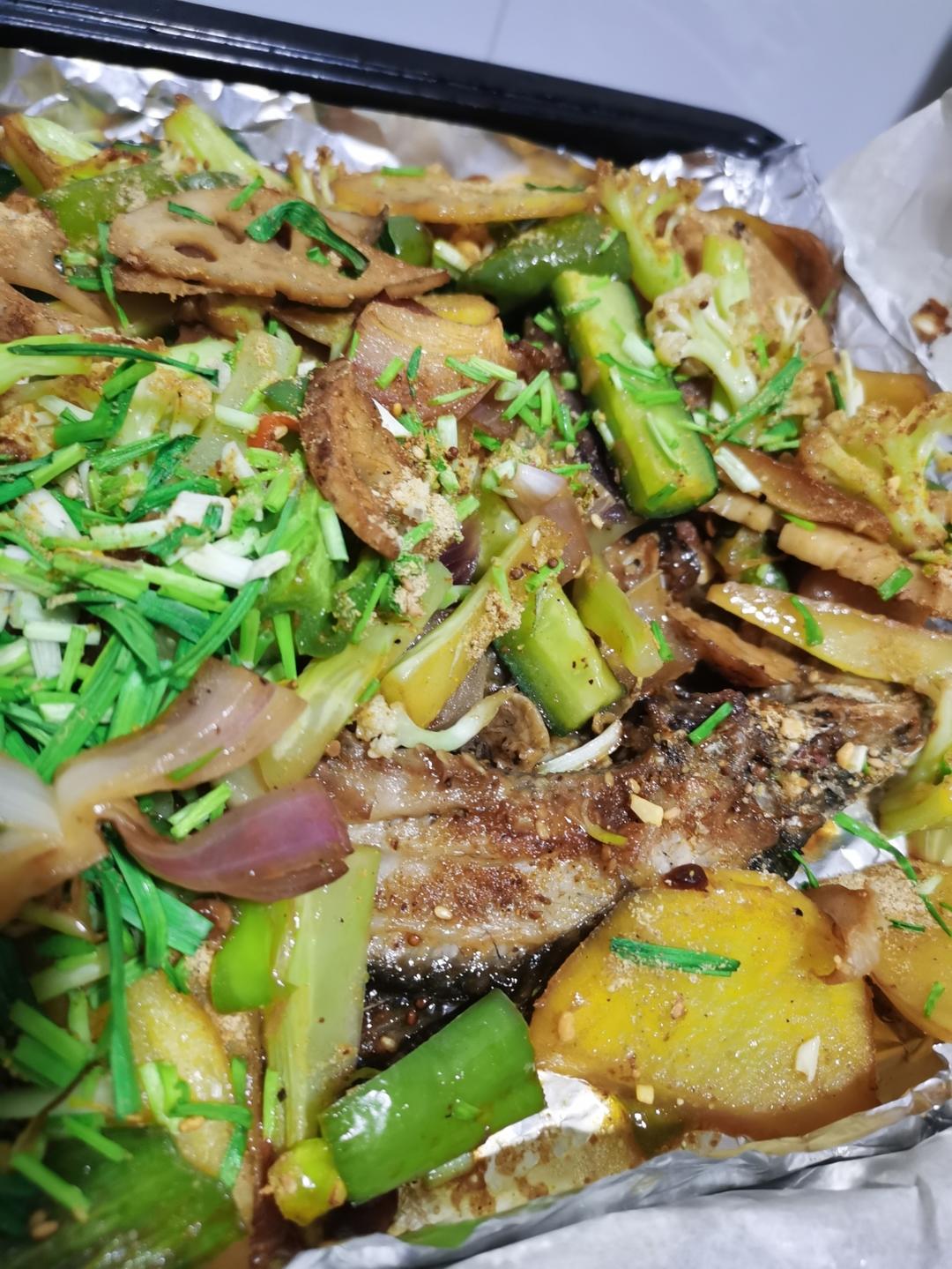烤箱版烤鱼〖北鼎烤箱食谱〗