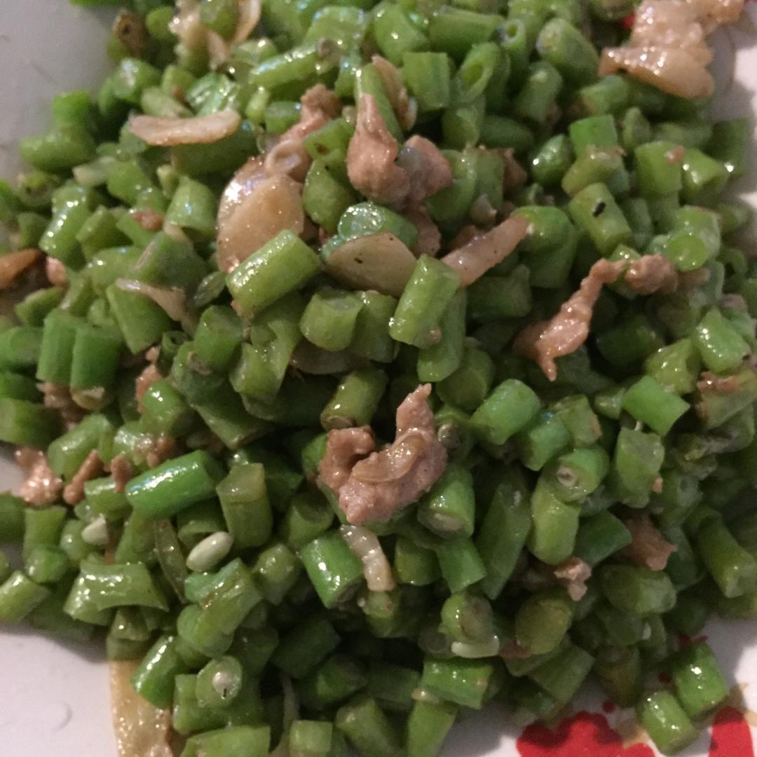 肉沫豆角下饭菜