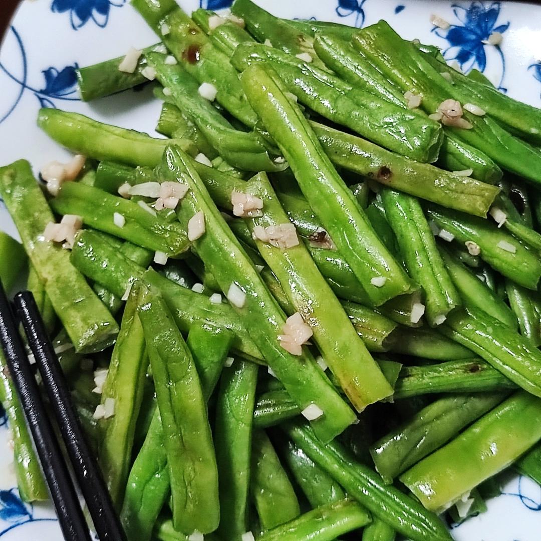 家常小炒四季豆，蔬菜就是要清爽鲜甜