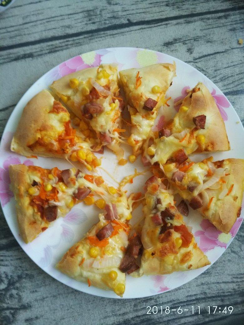 奥尔良烤鸡肉披萨