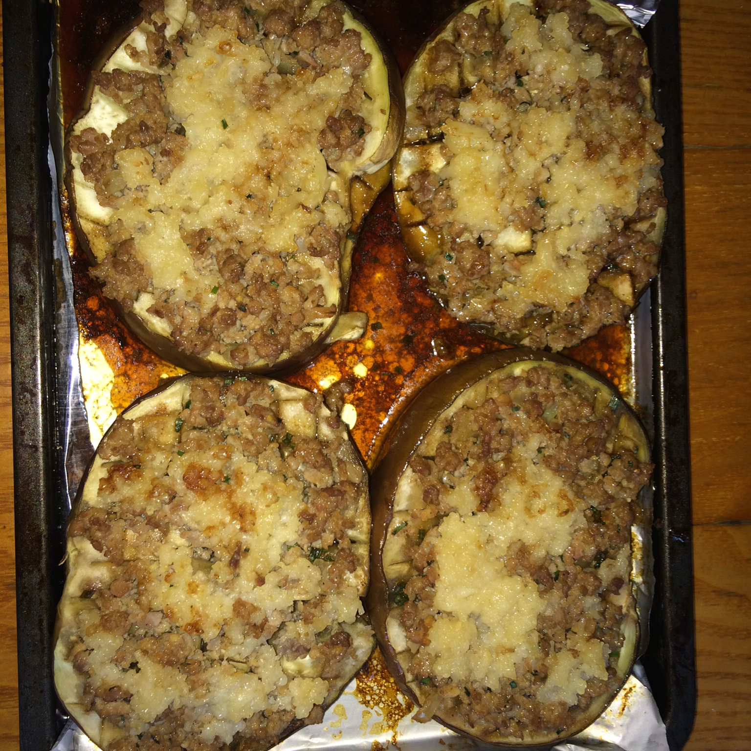 肉酱烤茄子