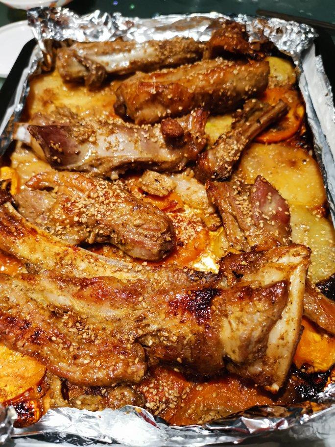 超好吃的烤羊排烤箱版