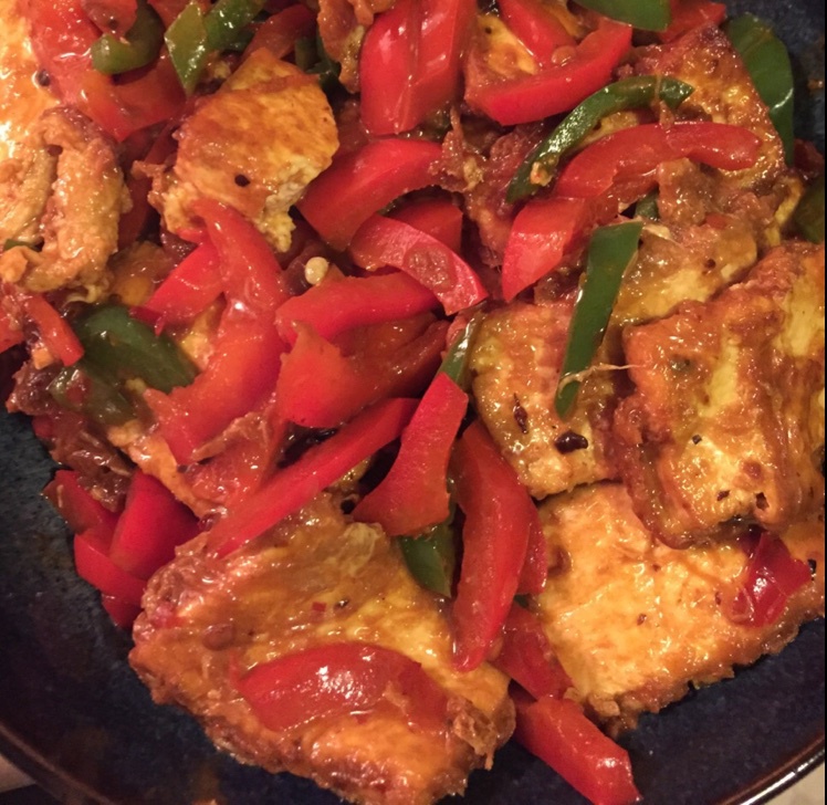 家常豆腐(彩椒版)