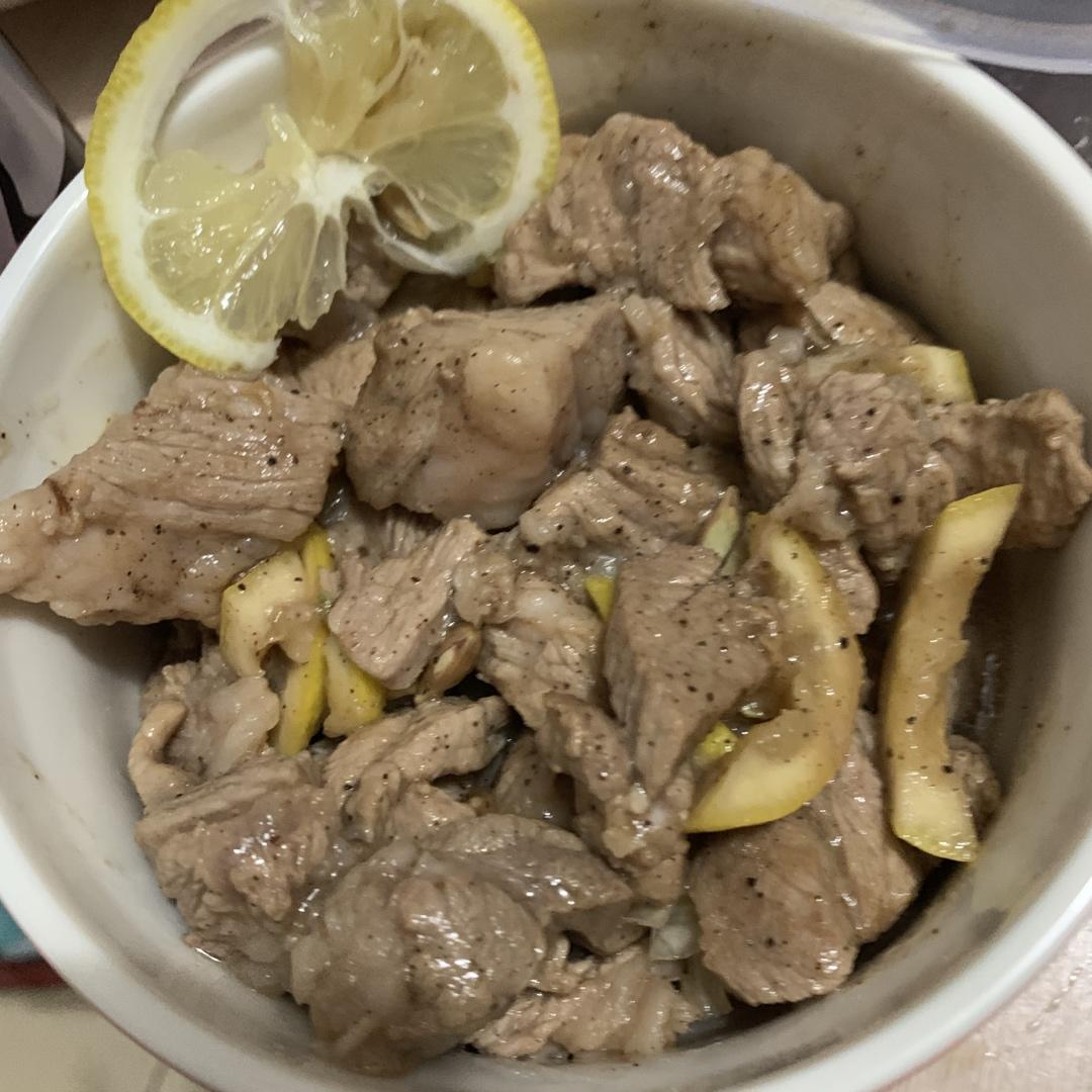 柠香梅花肉