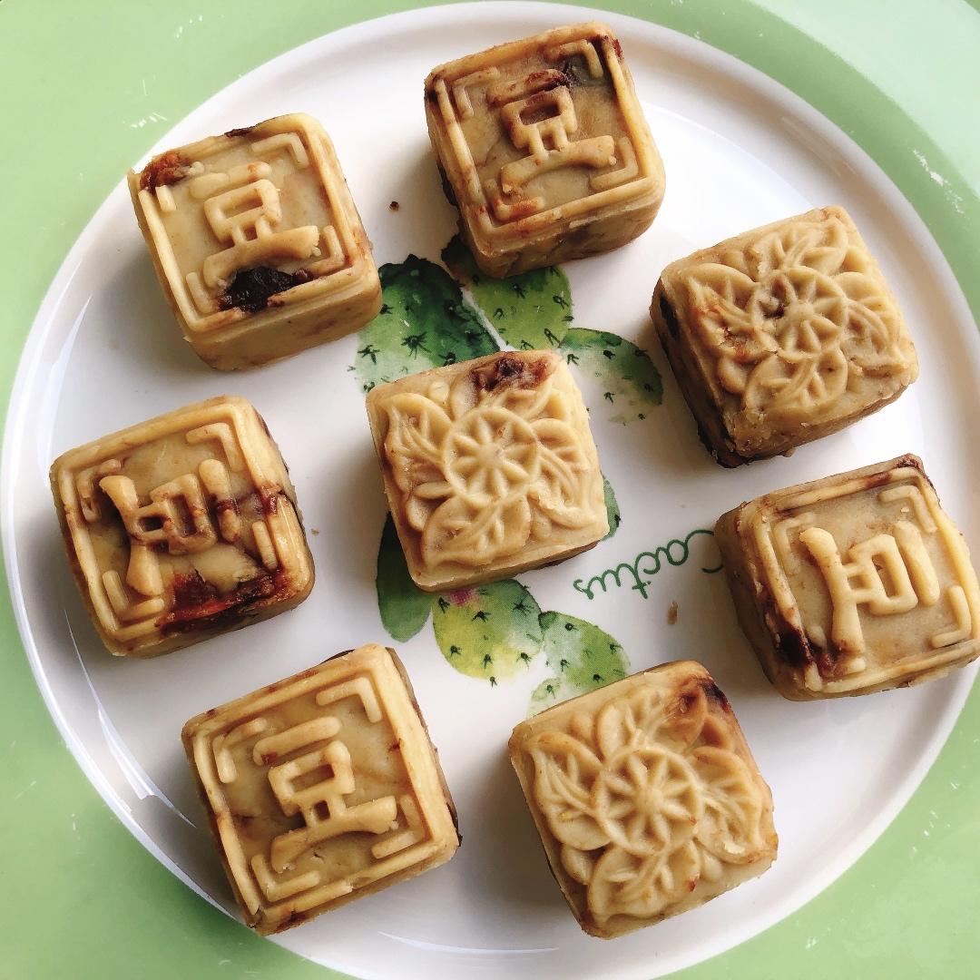 蔓越莓绿豆糕