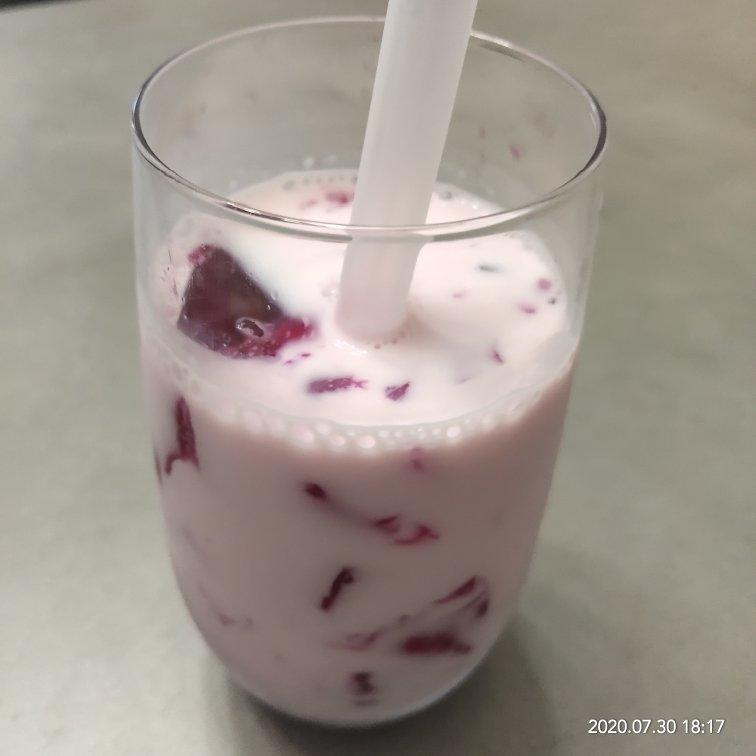 水果冻撞奶