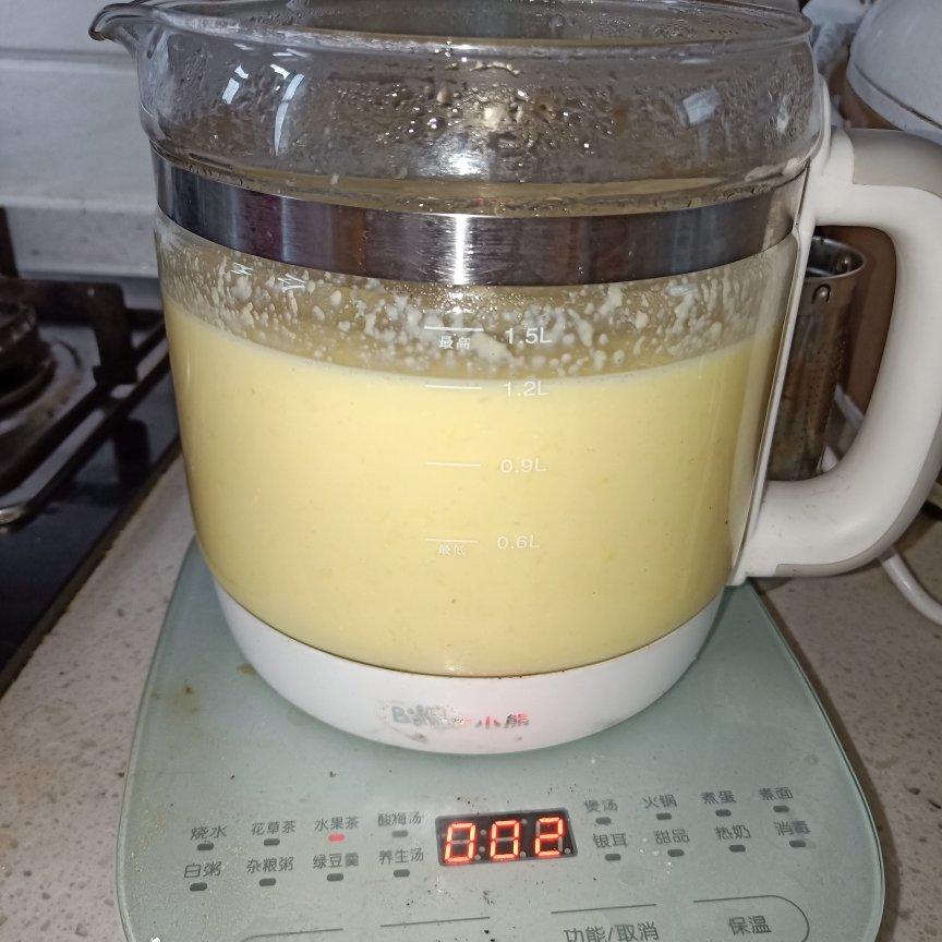 豆浆机版奶香玉米汁（附快速剥玉米的方法）