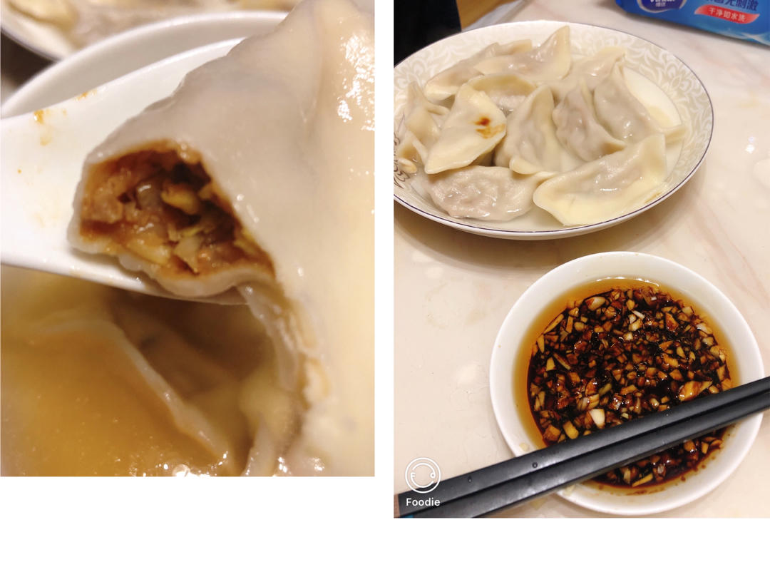 纯手工北方饺子（韭菜猪肉馅）