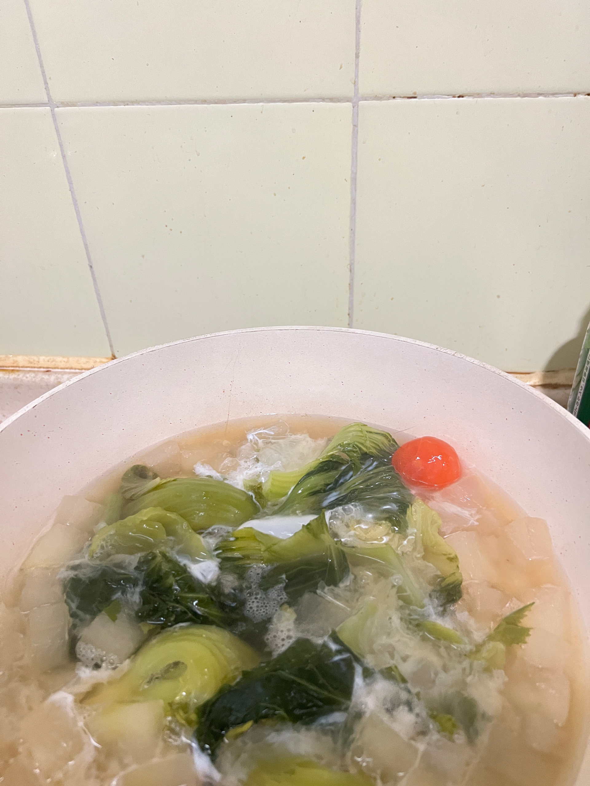 咸蛋黄芥菜冬瓜汤的做法