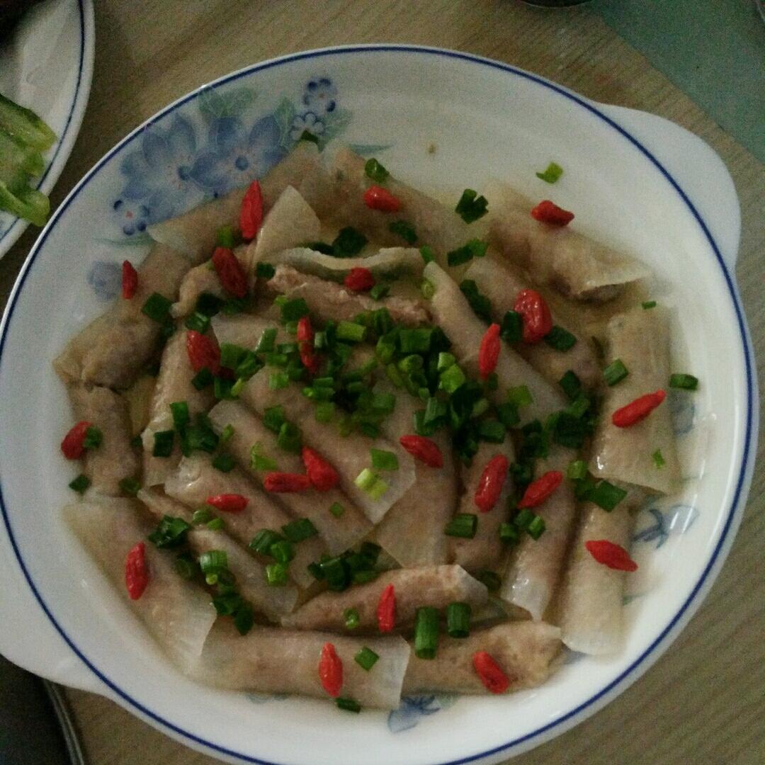 清蒸萝卜肉卷