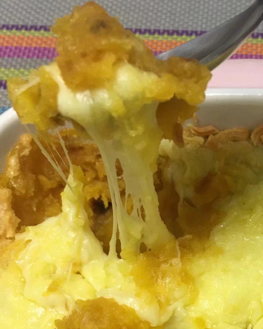 健康无油芝士焗红薯