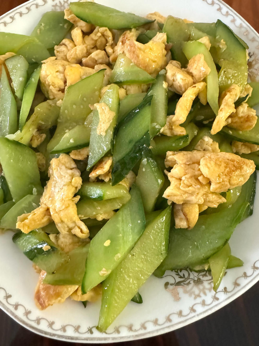 黄瓜炒鸡蛋 （青瓜炒鸡蛋）