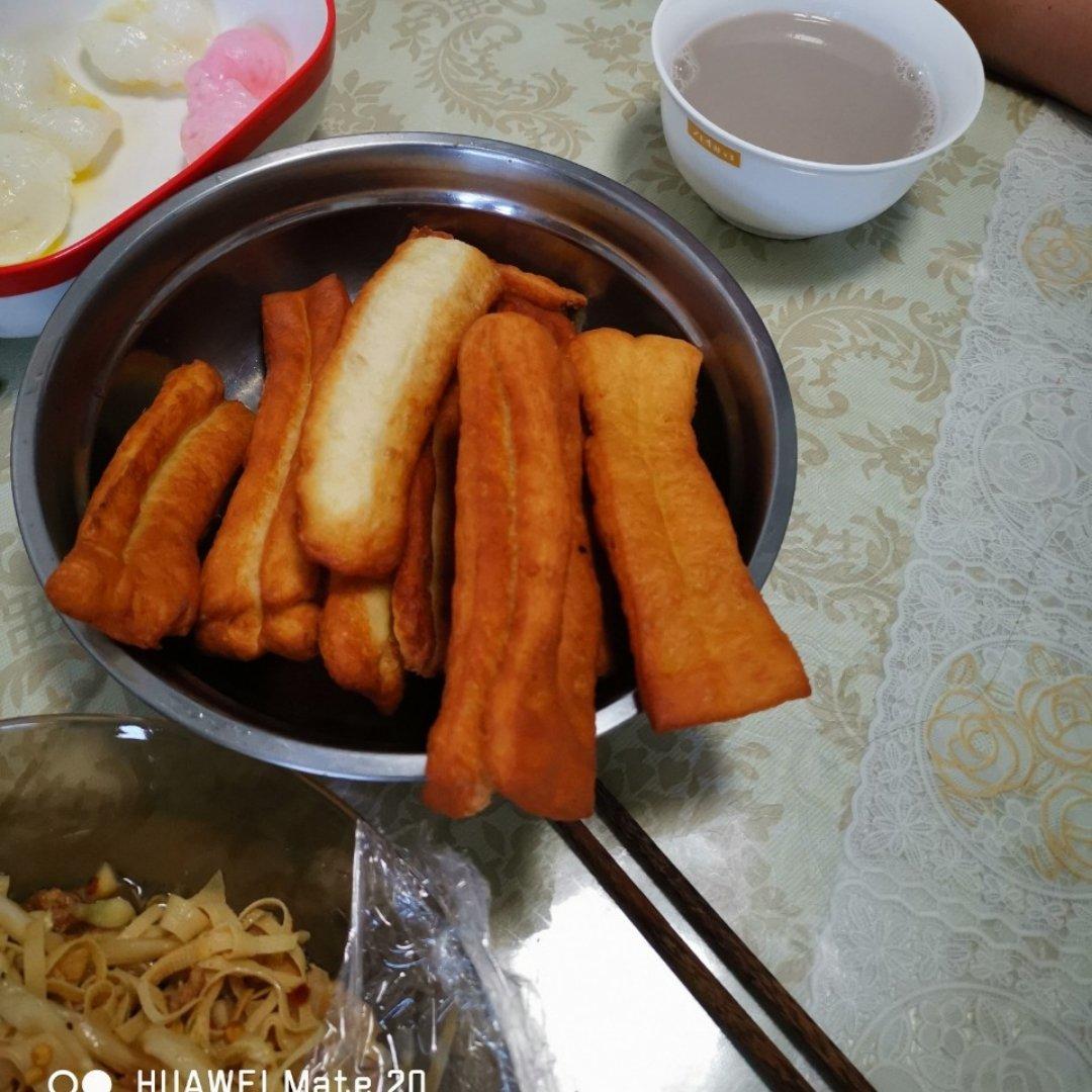 自制无泡打粉油条
