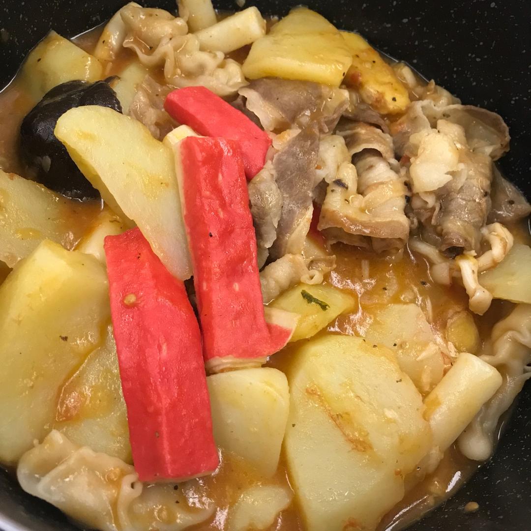 番茄土豆肥牛锅