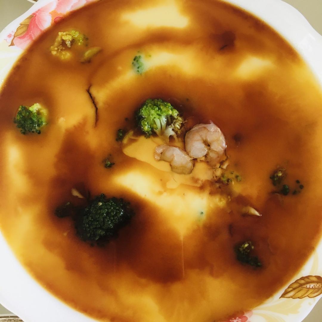 🔥超嫩滑❗️西兰花虾仁豆腐蒸蛋❗️好吃不胖