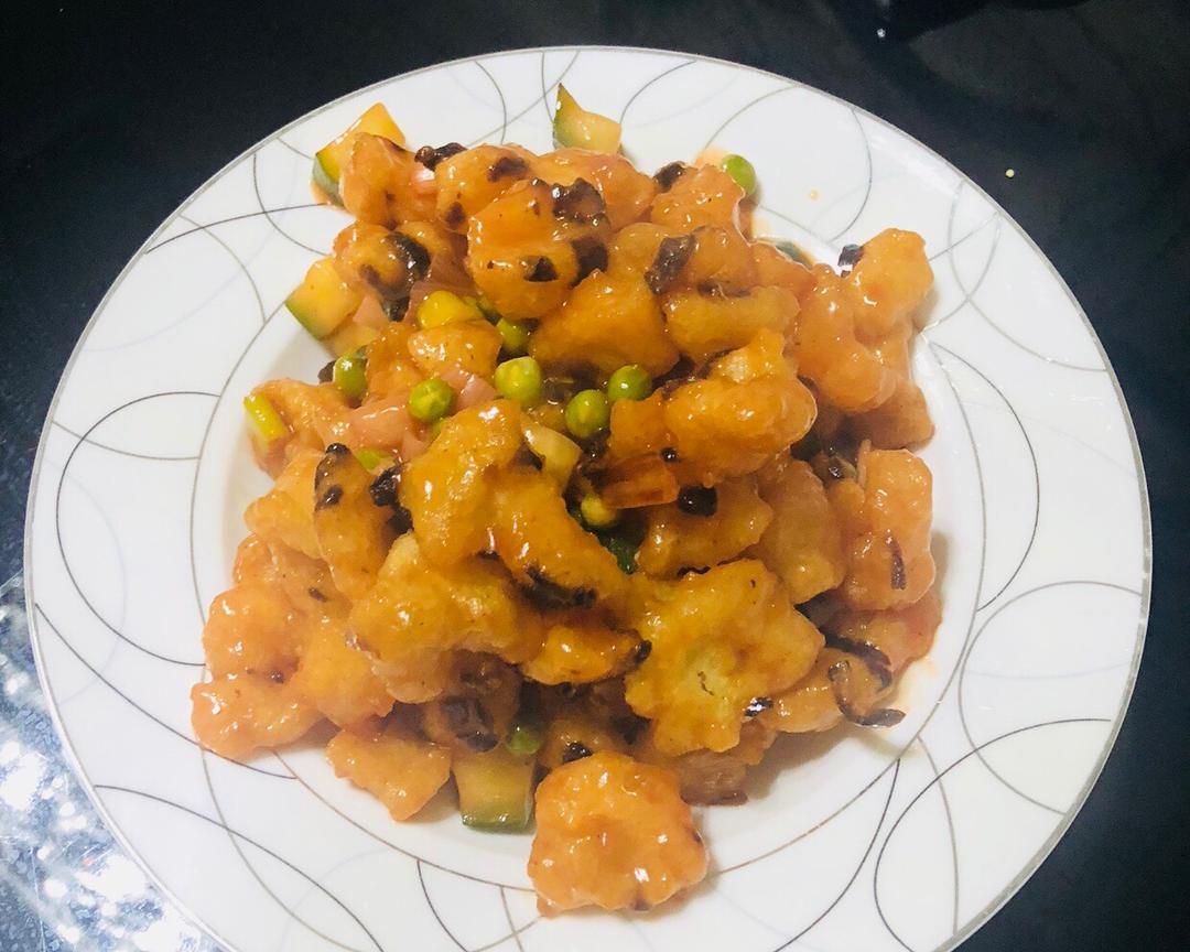 番茄龙利鱼（香酥番茄球）的做法