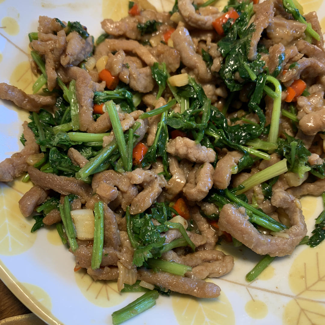 香菜牛肉丝（下饭神器）