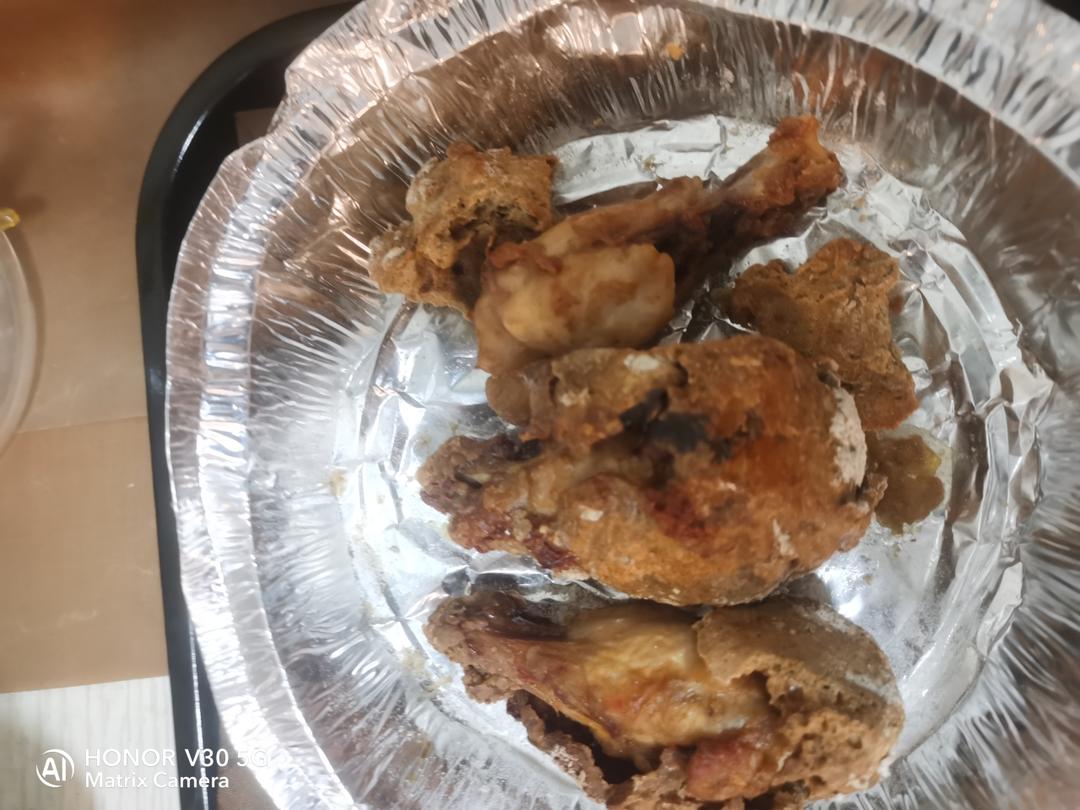 椒盐旋转烤鸡腿