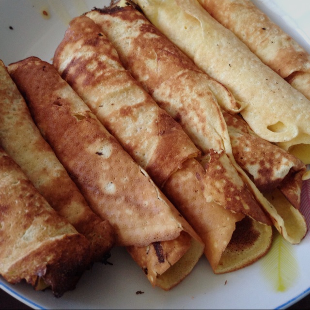 平底锅脆皮蛋卷