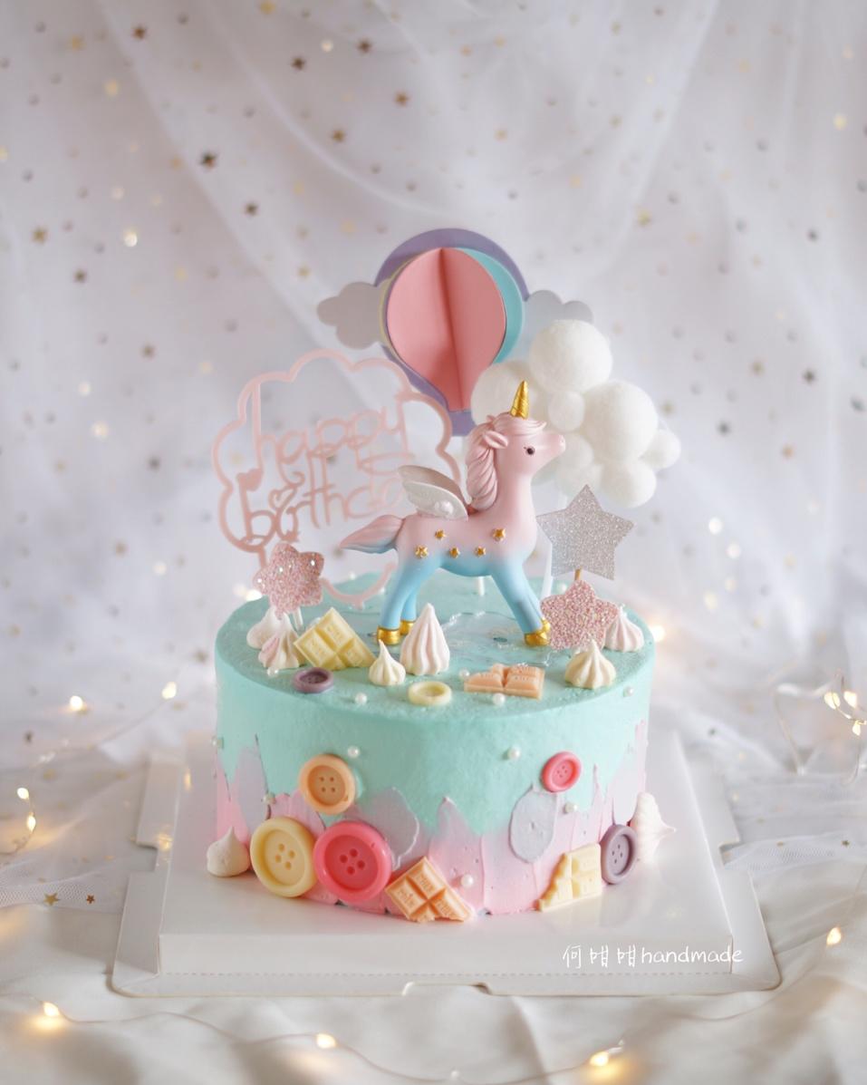 独角兽蛋糕视频 Unicorn cake