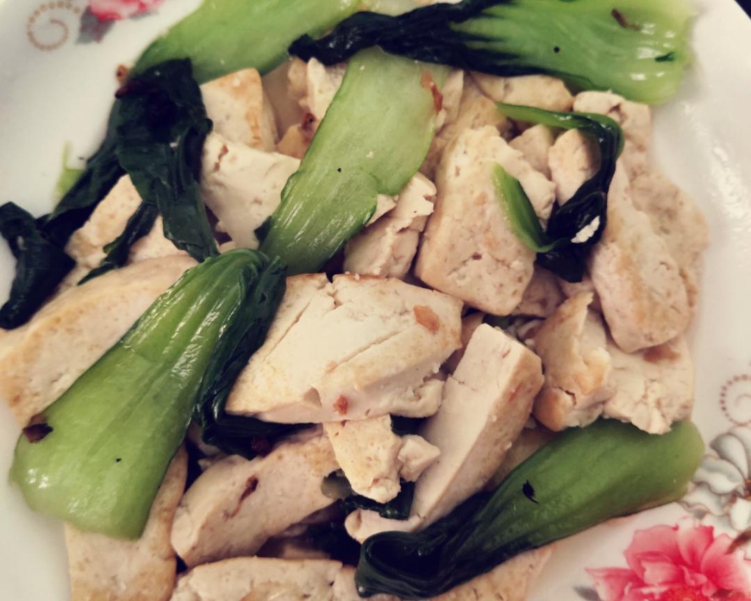 家常油菜豆腐