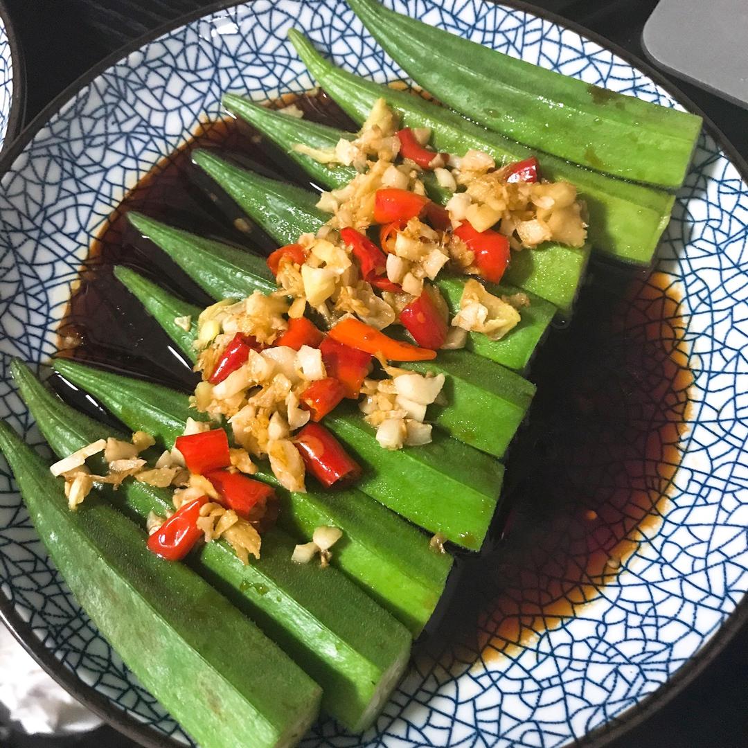 10分钟凉拌秋葵