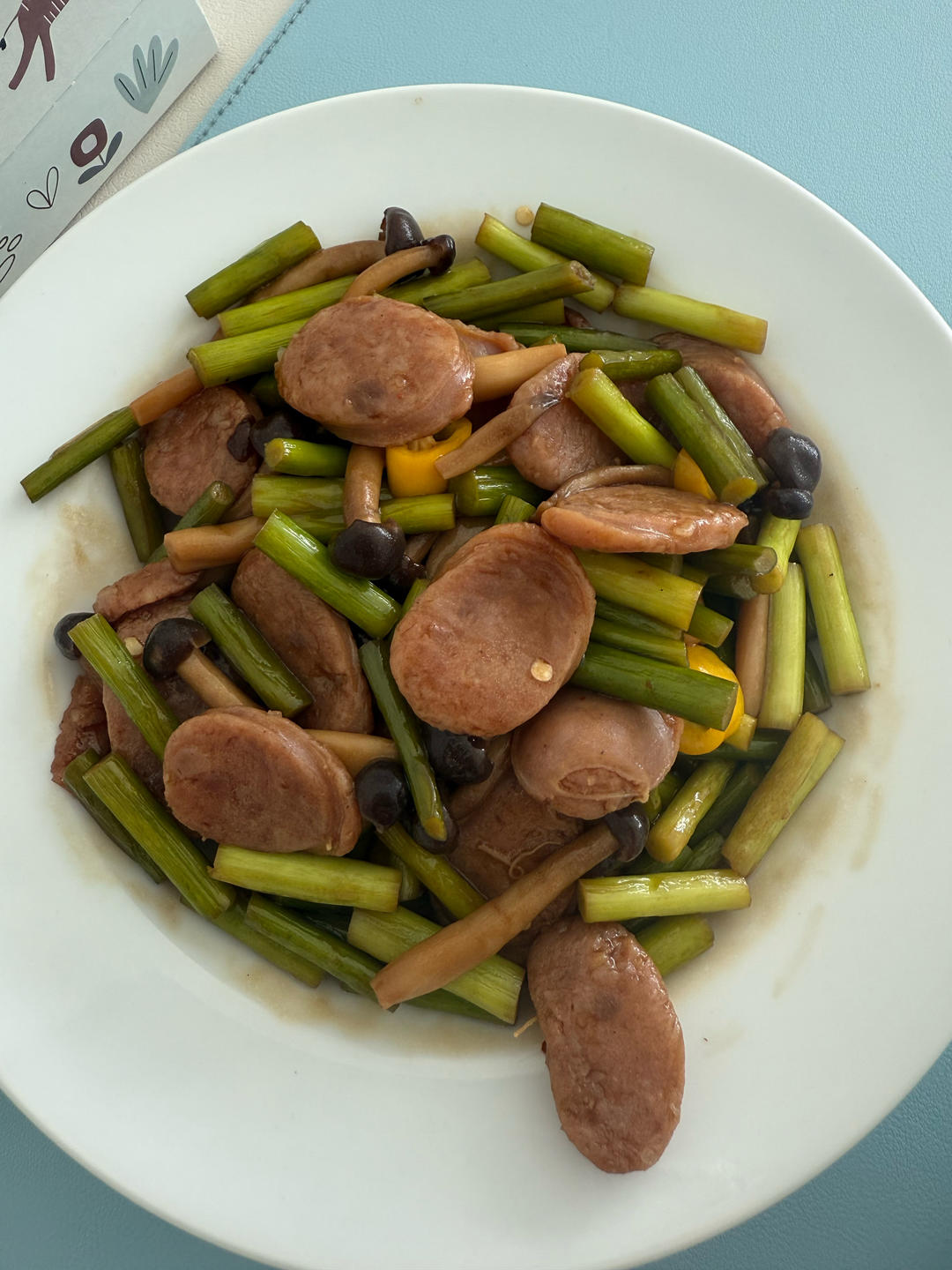 蒜苔炒肉末，三碗米饭都不够吃