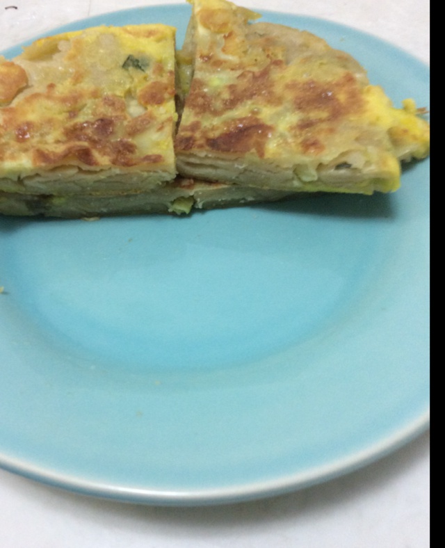 鸡蛋葱油饼                  （更新饼坯保存方法）