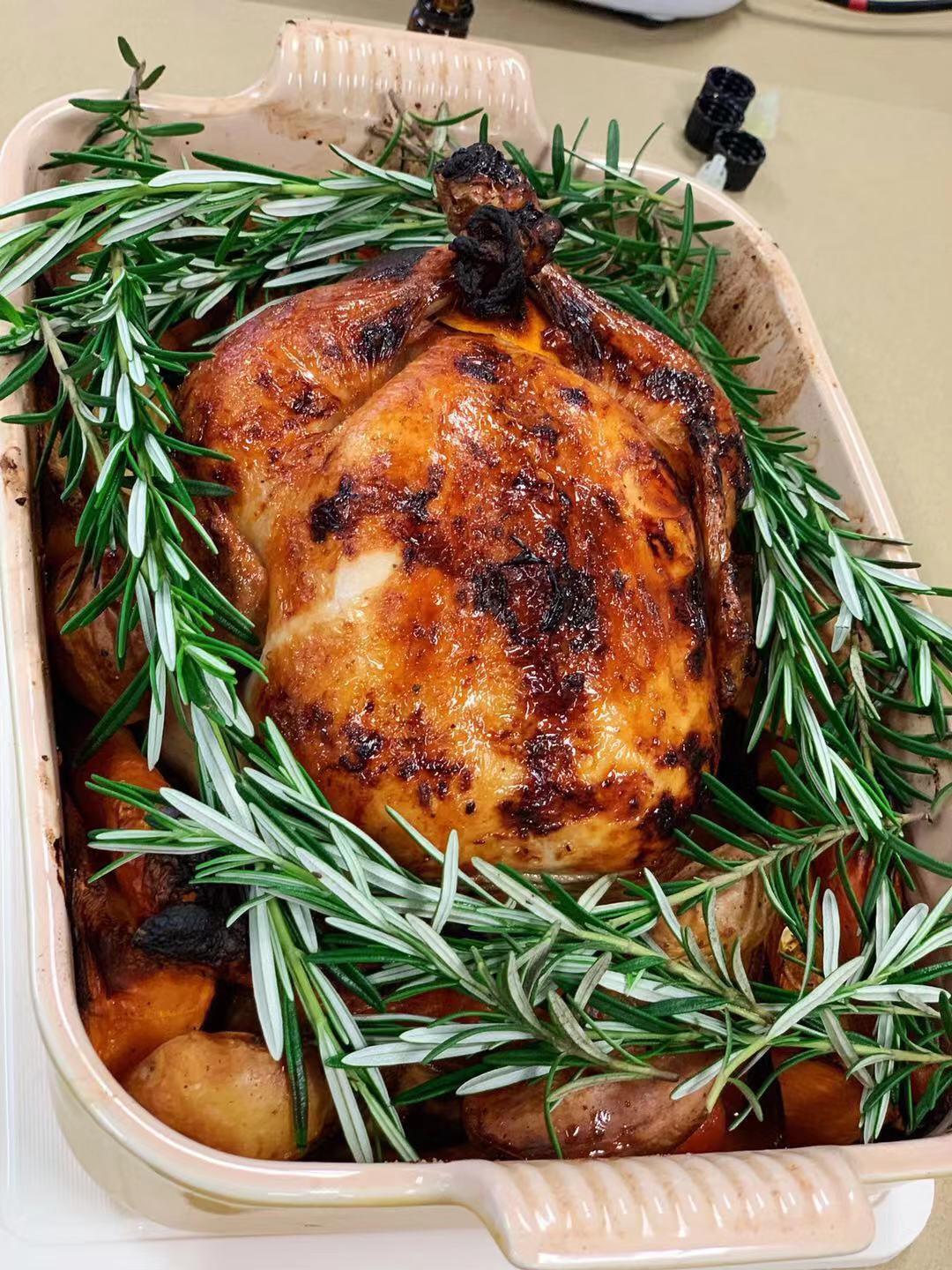 圣诞烤鸡的做法