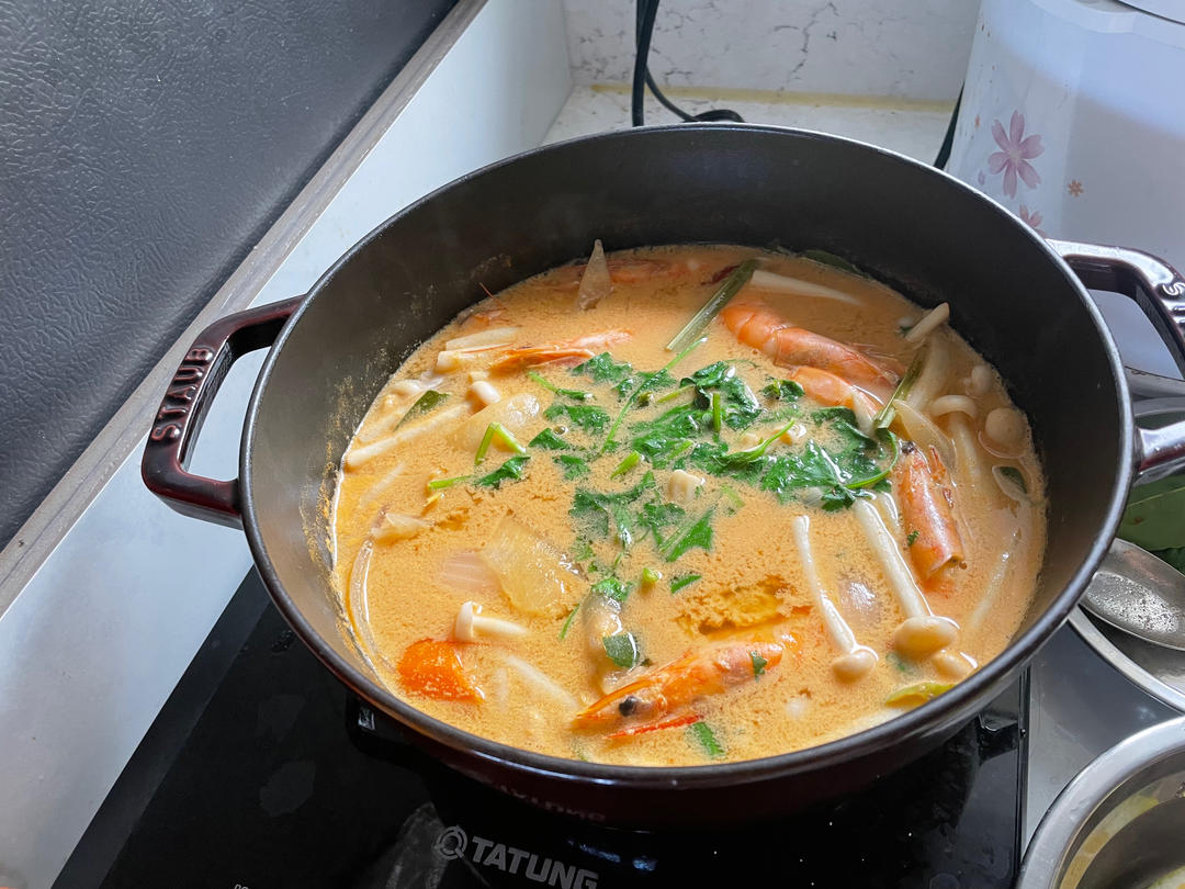 被夸爆的冬阴功汤【泰国学厨】超级好操作！