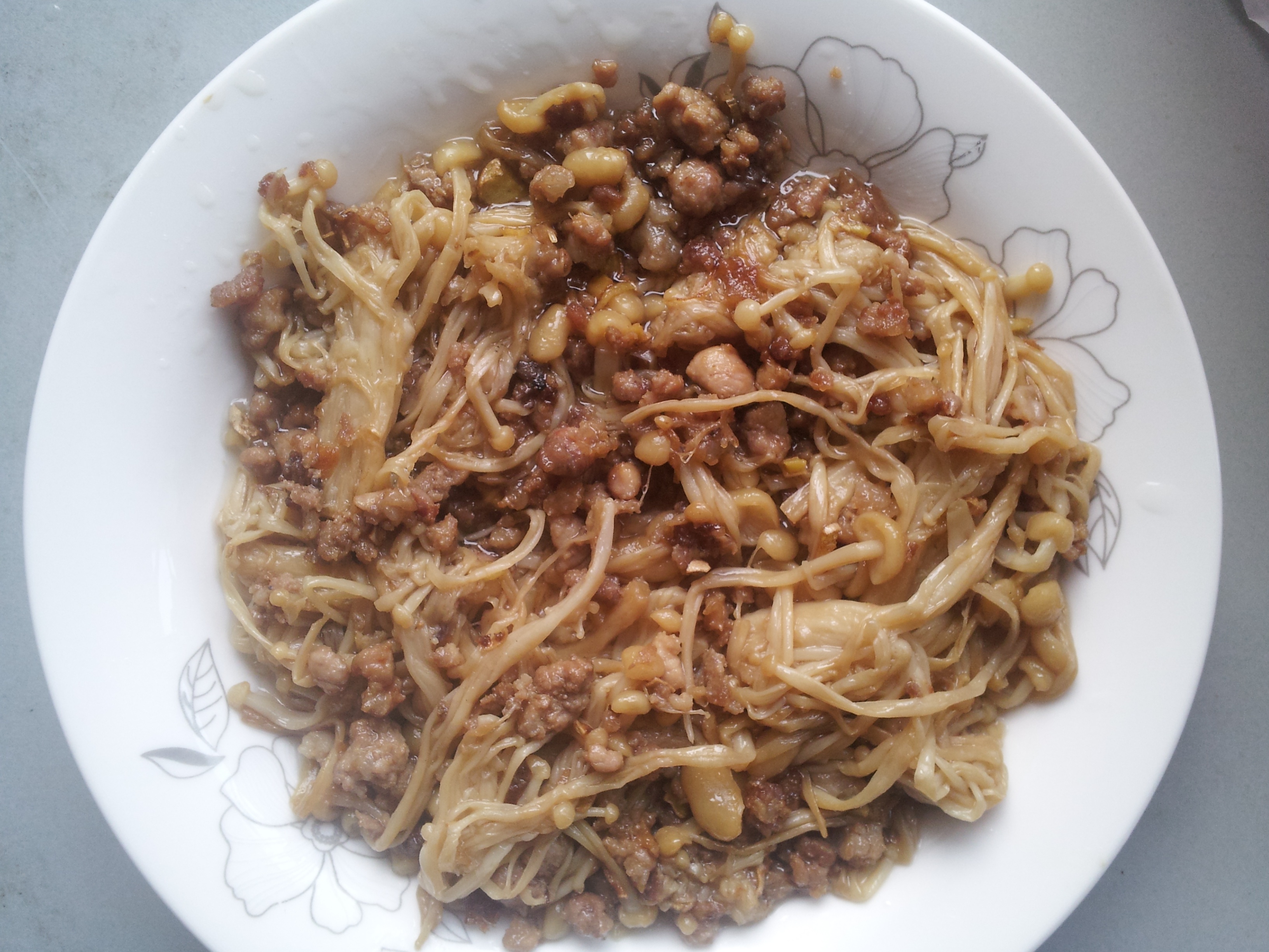 肉末金针菇