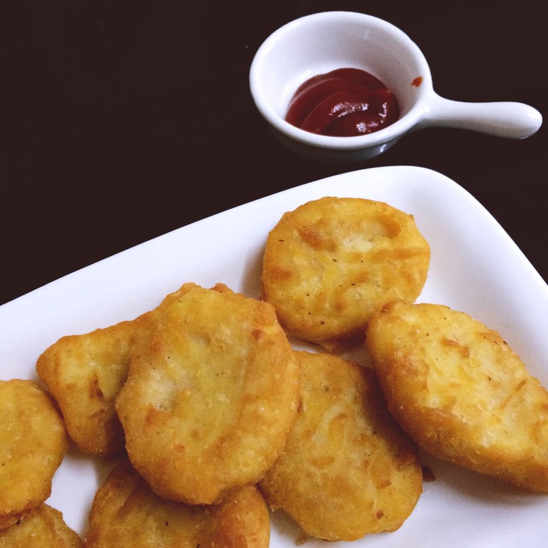 漂浮咖啡y做的香酥炸鸡块