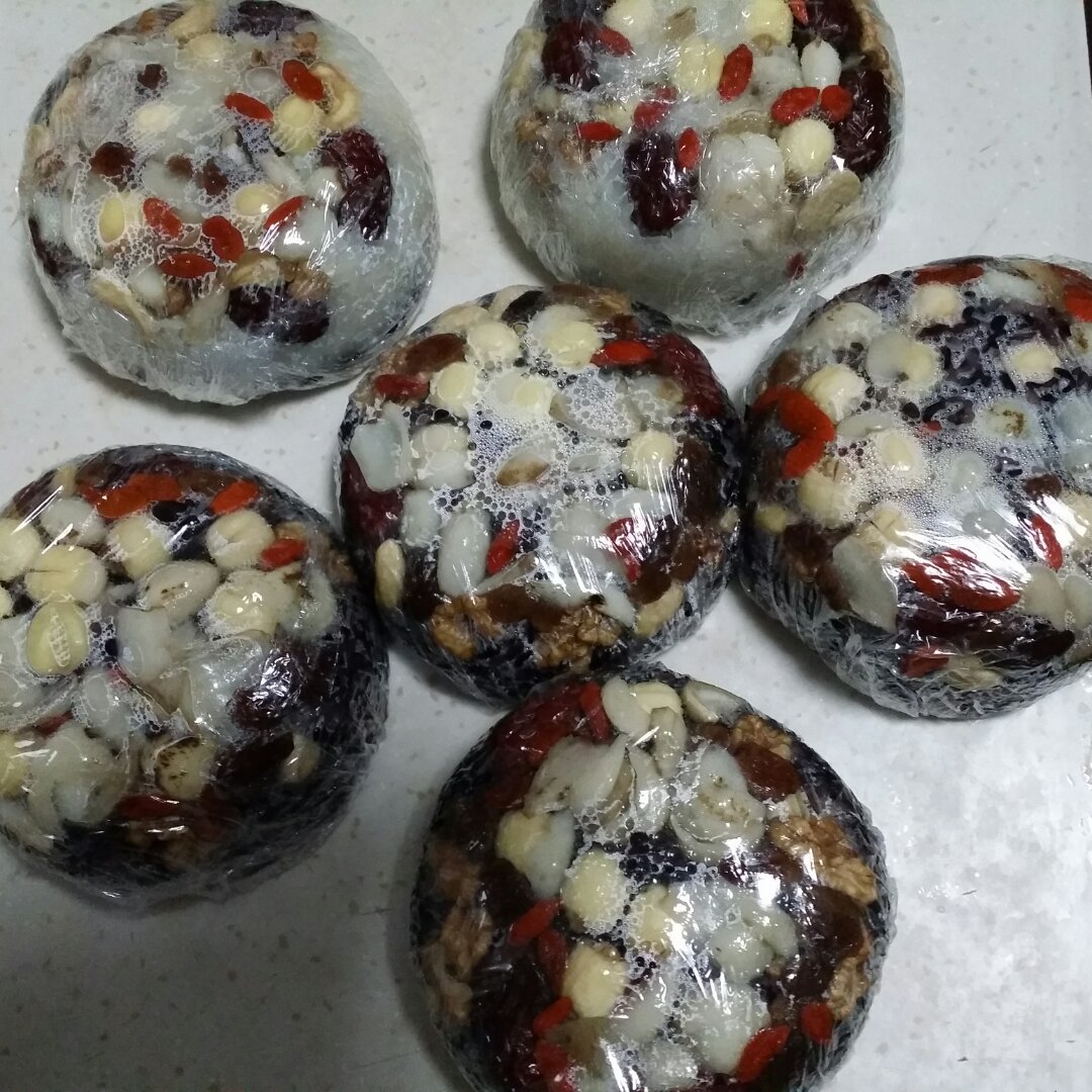 【猪油夹沙八宝饭】古法蒸糯米