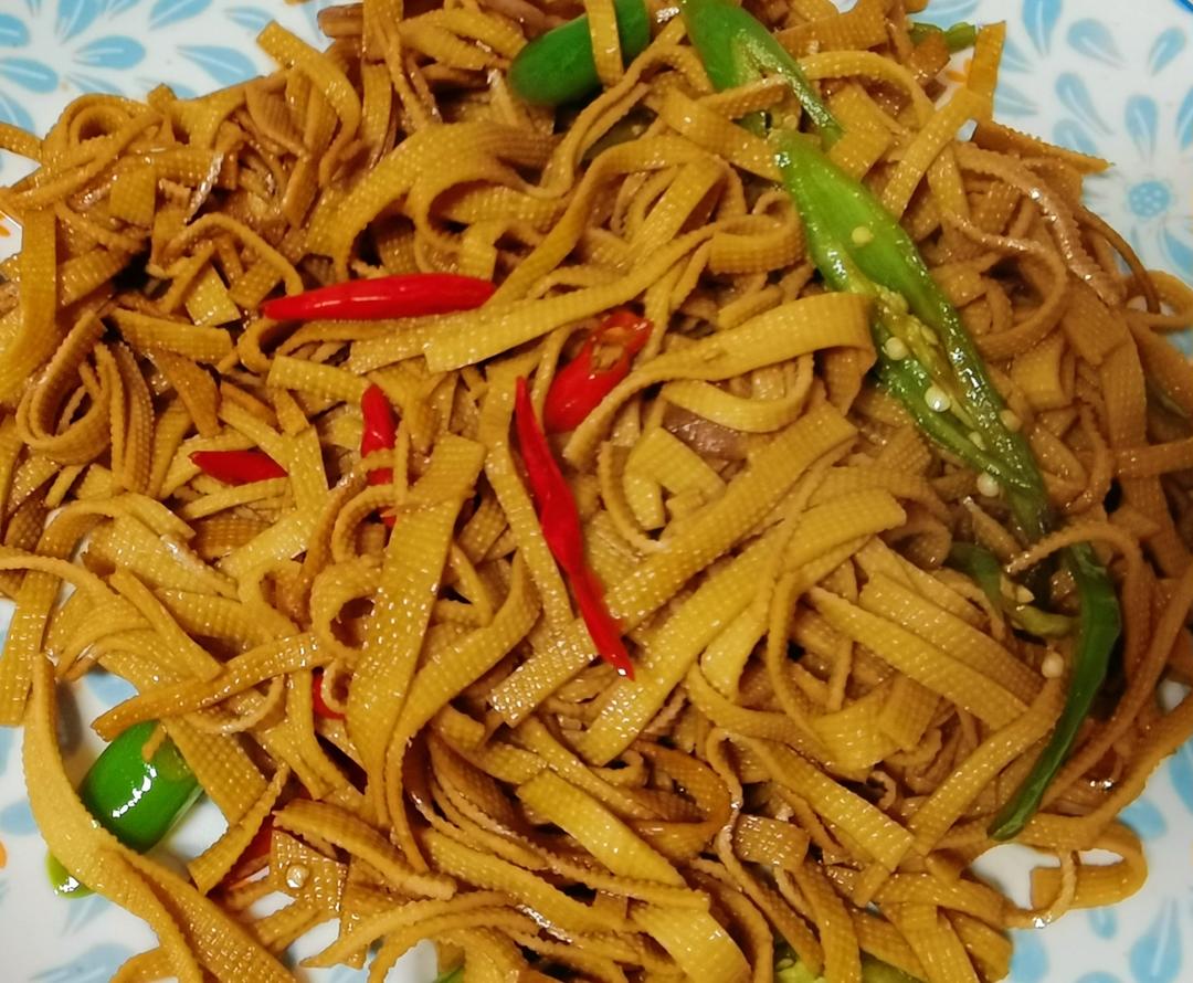 5分钟快手菜 素炒豆皮