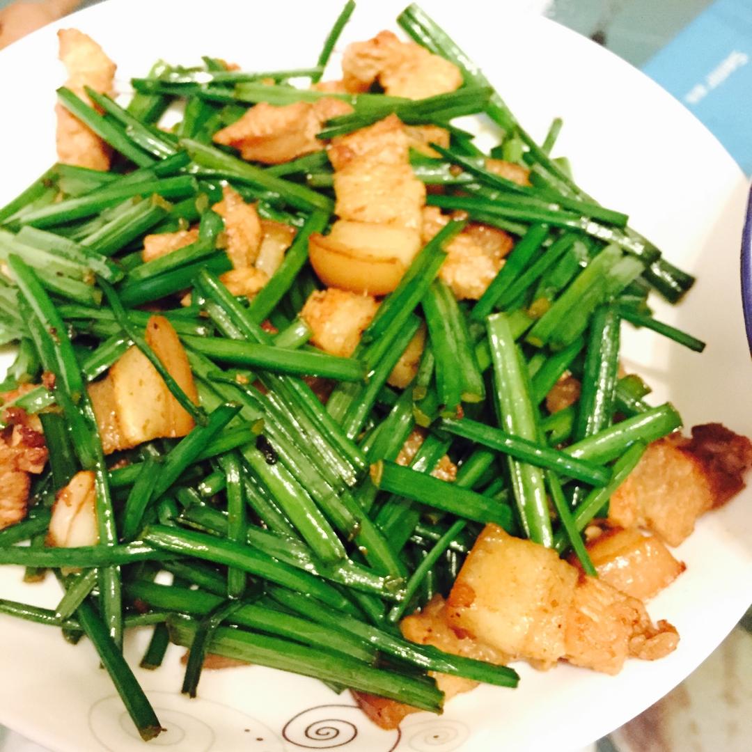 韭菜花炒肉丝